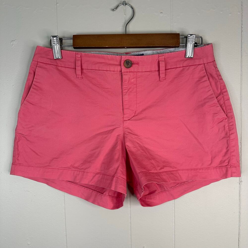 Old Navy Womens 4 Pink Chino Shorts Cotton Stretch Everyday Short
